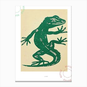 Monsters And Beaded Lizard Bold Block 2 Poster Canvas Print