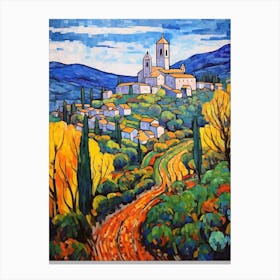 Assisi Italy 4 Fauvist Painting Canvas Print