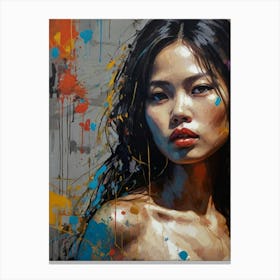 Asian Woman 4 Canvas Print