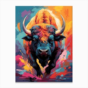 Vivid Buffalo Canvas Print