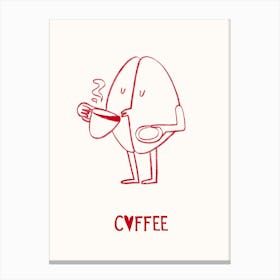 Coffee Lover Print Canvas Print