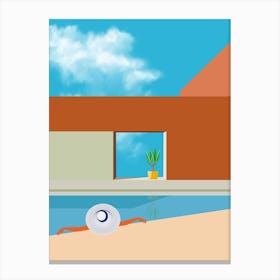 Pool House Canvas Print
