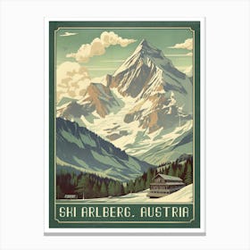 Ski Arlberg Austria Print Canvas Print