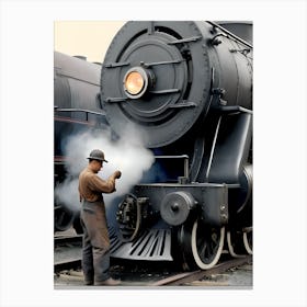 The Old Railroad Reimagined 11 Canvas Print