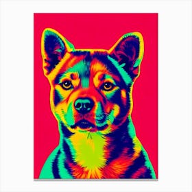 Shiba Inu Andy Warhol Style dog Canvas Print