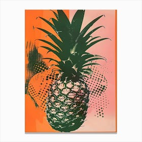 Pineapple By Andy Warhol Canvas Print