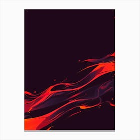 Abstract Flames 1 Canvas Print