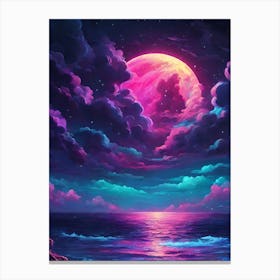 Full Moon In The Sky 3 Canvas Print