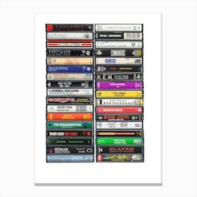 1986 Music - Cassette Print - Born in '86 Canvas Print