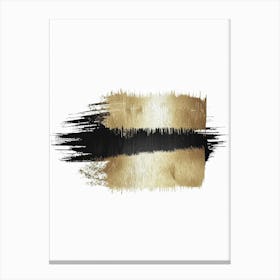 Gold Brush Strokes 4 Canvas Print