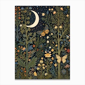 William Morris Moonlight In The Forest 156 Canvas Print