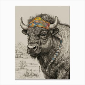 Bison 4 Canvas Print