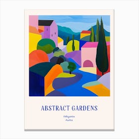 Colourful Gardens Volksgarten Austria 3 Blue Poster Canvas Print