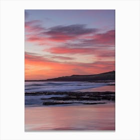 Sunset At Sandbank Canvas Print