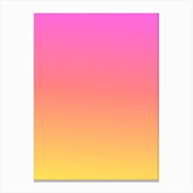 Pink Dawn Gradient Art Canvas Print