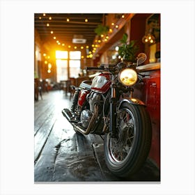 Cafe Racer Motorcycle Canvas Print