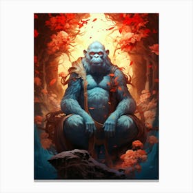 Gorilla In The Forest 2 Canvas Print