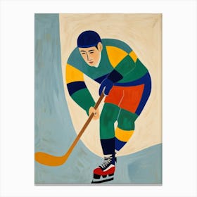 Hockey Player 2 Canvas Print