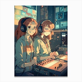 Lofi Girls 10 Canvas Print