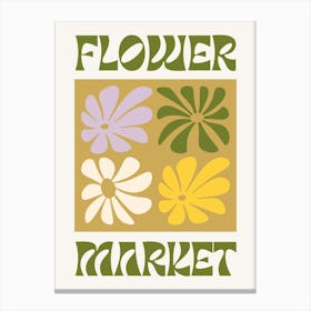 Flower Market Canvas Print