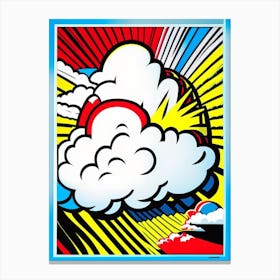 Hydrogen Cloud Bright Comic Space Canvas Print