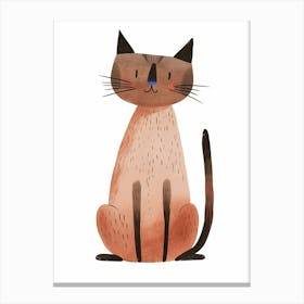 Singapura Cat Clipart Illustration 1 Canvas Print
