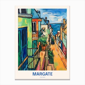 Margate England 2 Uk Travel Poster Canvas Print