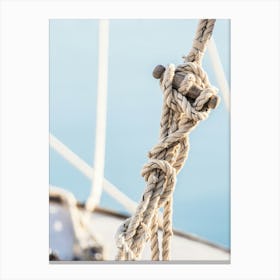 Close Up Of A Rope Canvas Print