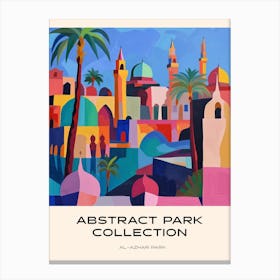 Abstract Park Collection Poster Al Azhar Park Cairo Egypt 4 Canvas Print