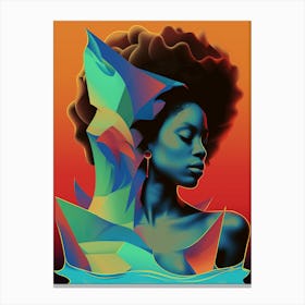 portrait of a woman, stylish, "Melody" Canvas Print