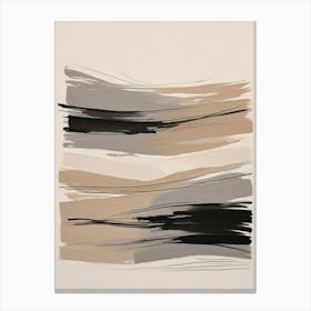 Muted Neutrals Abstract 11 Living Room Art Print (3) Canvas Print