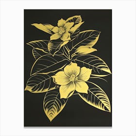 Gold Leaf Painting 7 Canvas Print