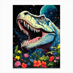 T-Rex Art Canvas Print