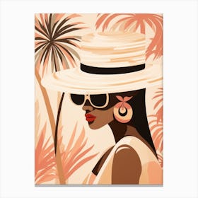 Woman In Hat 1 Canvas Print