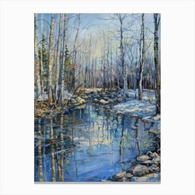 Winter Creek Canvas Print