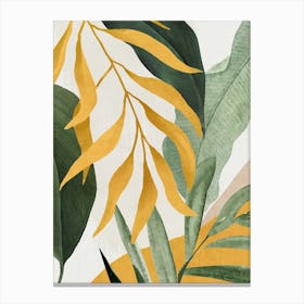 Abstract Art Tropical Leaves 139 Canvas Print