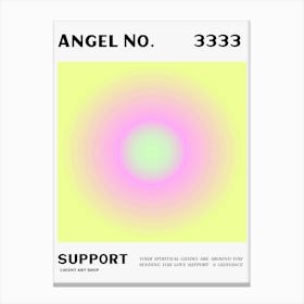 Angel Number 333 Support Canvas Print