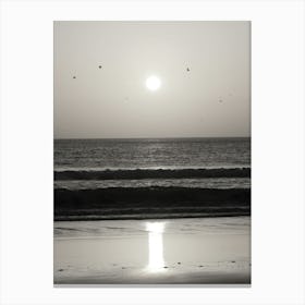 Sunset On The Beach Canvas Print