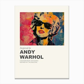 Museum Poster Inspired By Andy Warhol 6 Canvas Print