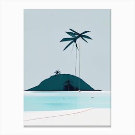 San Blas Islands Panama Simplistic Tropical Destination Canvas Print