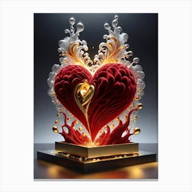 Heart Of Gold Canvas Print