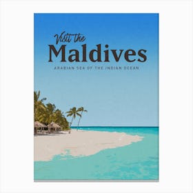 Visit The Maldives Canvas Print