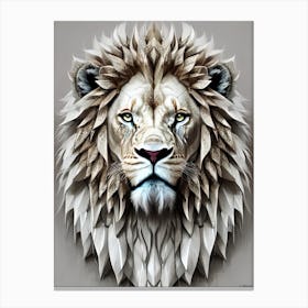 Lion Head 55 Canvas Print