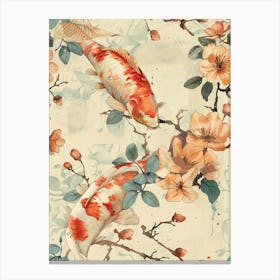 Watercolor Koi 34 Canvas Print