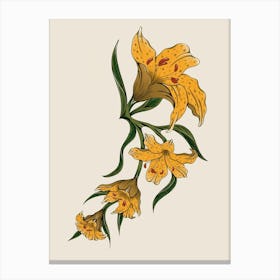 Yellow Lily Canvas Print