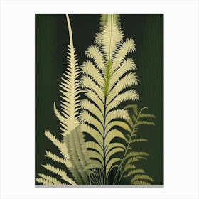 Common Horsetail Fern Rousseau Inspired Canvas Print