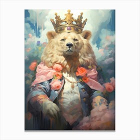 King Bear Canvas Print