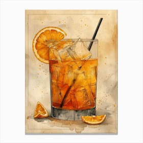 Orange Juice Cocktail Canvas Print