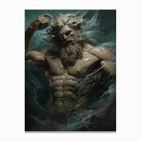  The Greek God Poseidon 4 Canvas Print