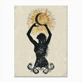 Sun And The Moon Canvas Print